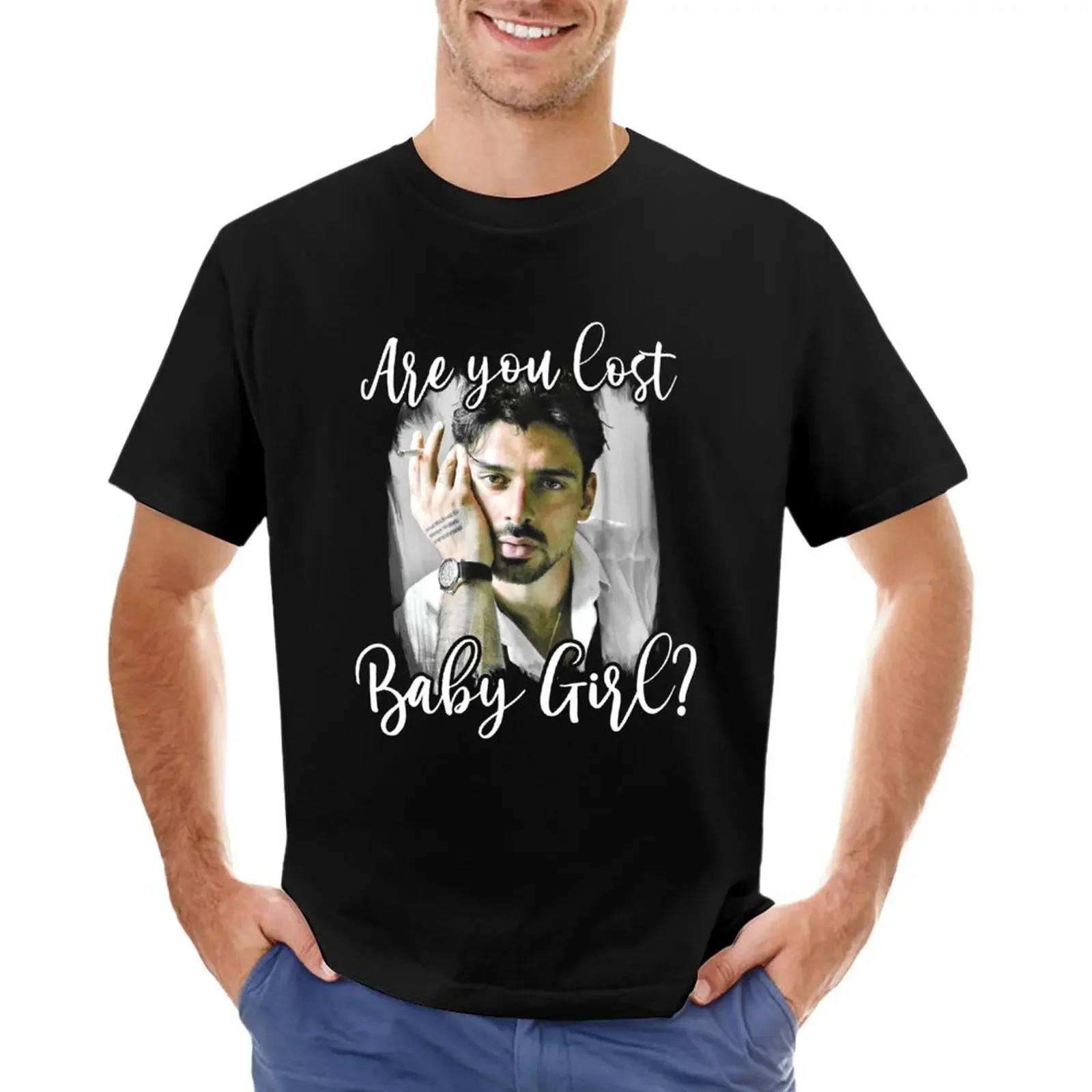 anime men graphic t shirts  Are You Lost Baby Girl Cute Funny Netflix 365 Dni Days Massimo Movie Laura Poland T-Shirt