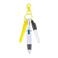 Four-color Ballpoint Pen Set Portable Mountain Button Ballpoint Pen Smooth Writing Marker Pen Keychain Nurse Pen Pack Badge Clip