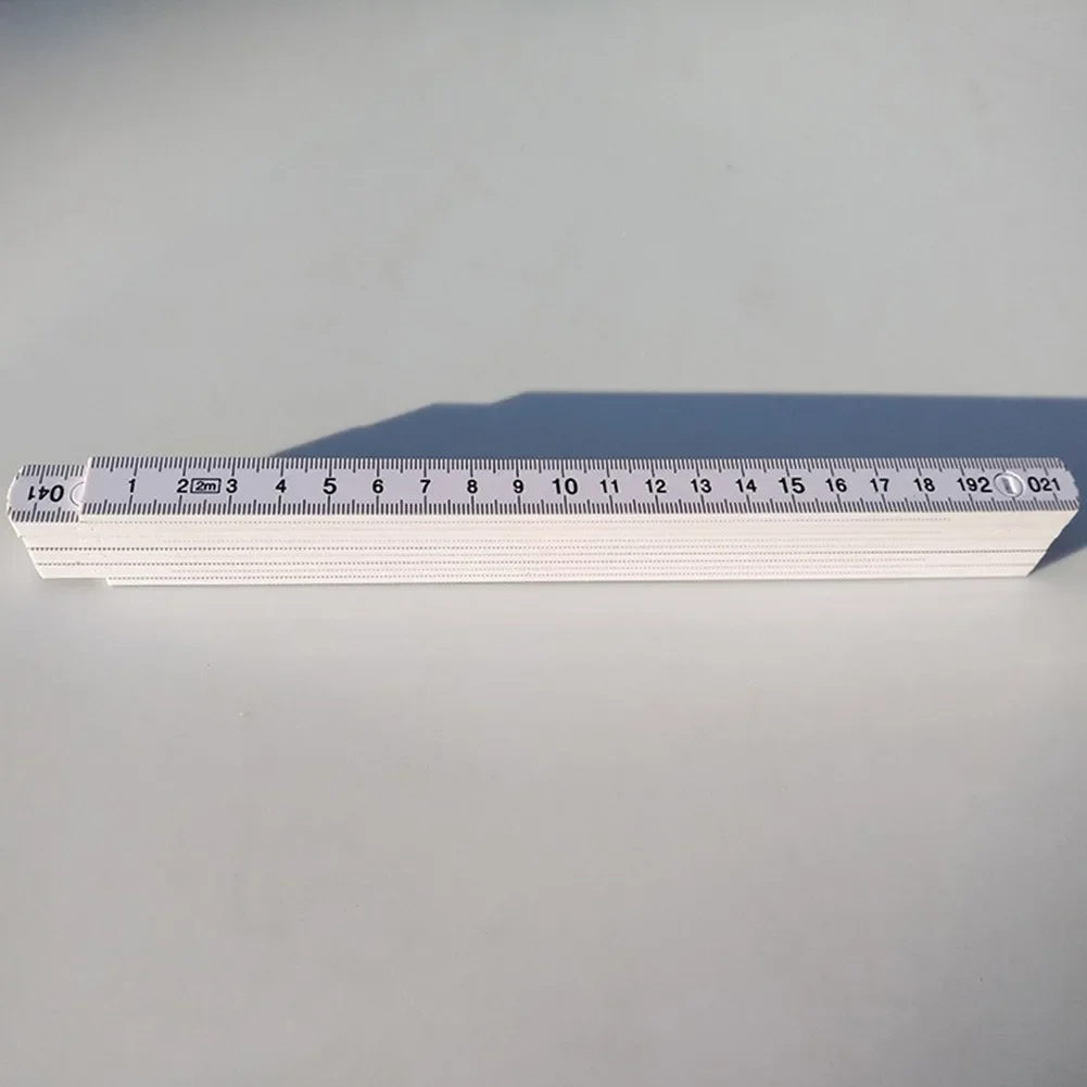 Slide Folding Ruler Up 2Meters ABS Plastic Double Sided Folding For Carpenter Measurements Measuring Ruler High Quality