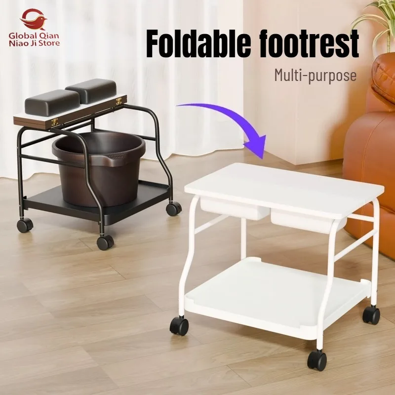 Special for Foot Massage Parlors, Dedicated Tool Carts and Foot Soaking Basins, Movable with Wheels, Beauty Trolleys