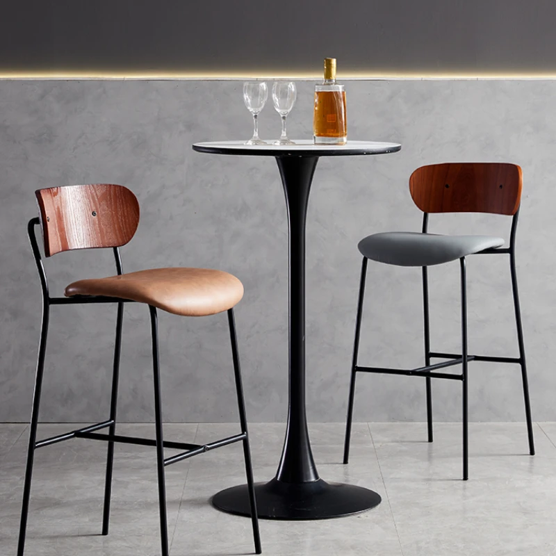 

Counter Modern Bar Chairs Nordic Design Wooden High Ergonomic Bar Chairs Stool Desk Banqueta Poltrona Silla Luxury Furniture