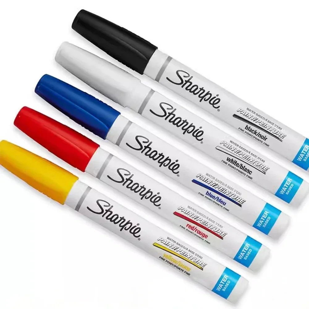 Imagem -06 - Sharpie Low Odor Paint Marker Pen Eco-friendly Artesanal Cerâmica Sapato Pintado Pen Art Supplies Papelaria Estados Unidos 12 mm