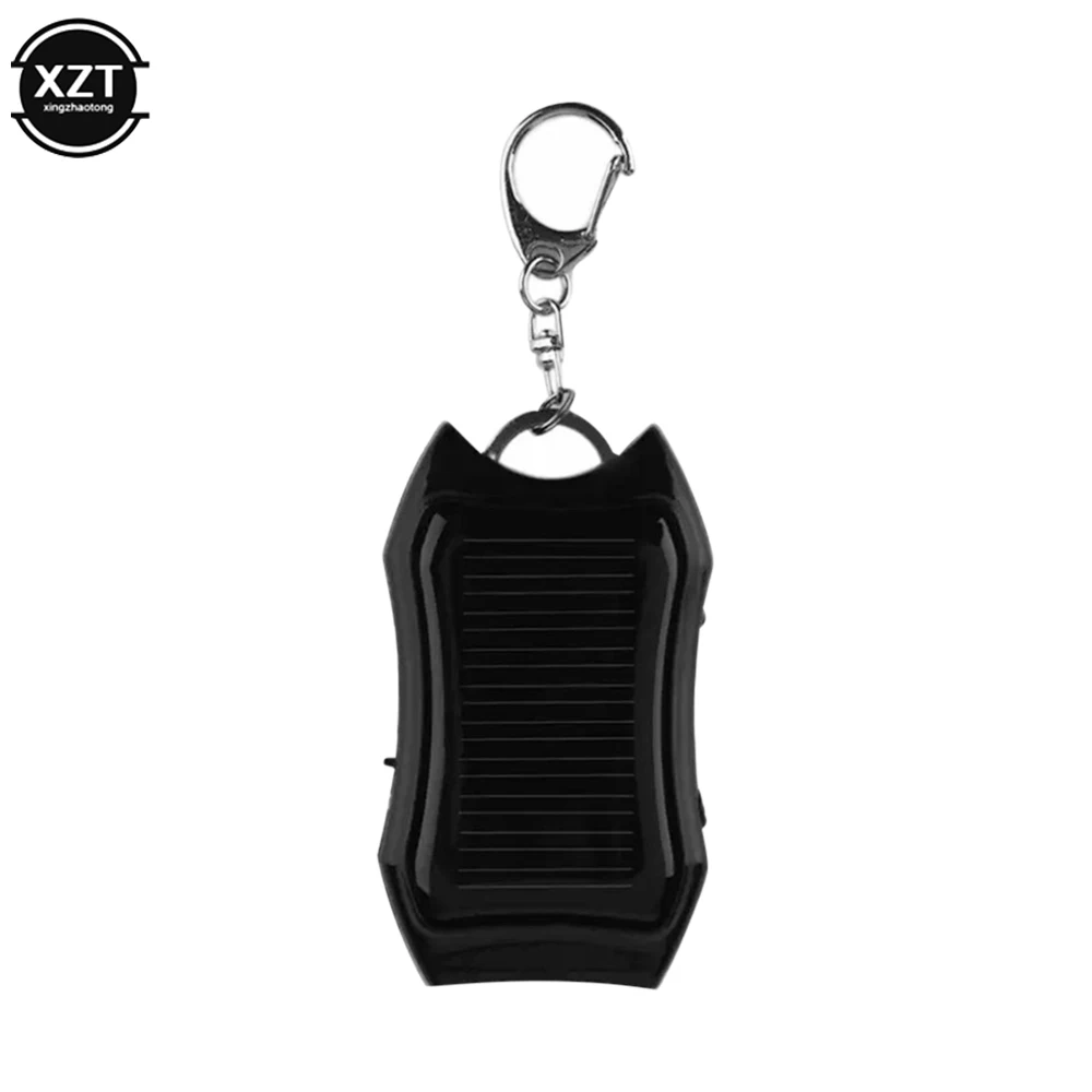 Keychain Mobile Power USB External Solar 950mAH Fast Charging Power Supply with 3 LED Light Charging Equipment for Hiking Travel