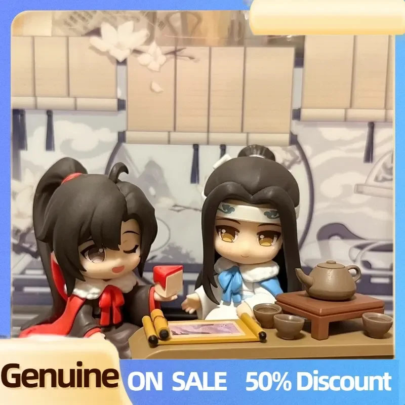 

Genuine Mo Dao Zu Shi Figures Cloud Deep Carrying Shadow Series Model Wei Wuxian Lan Wangji Q-Version Anime Figurine Toy Gift