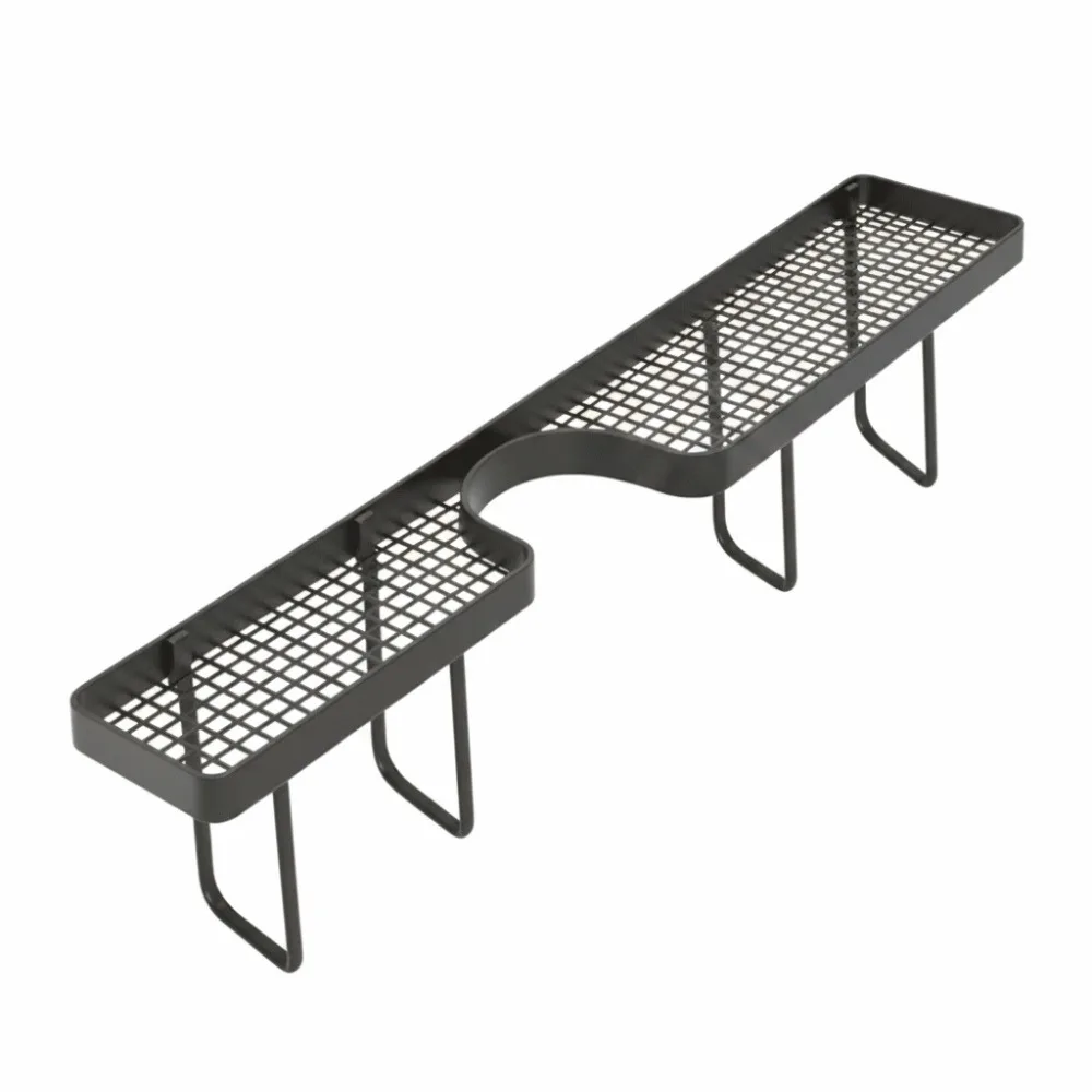 No-Drill Bathroom Storage Rack Rustproof Space Saving Sink Drying Rack Large Capacity Water Drainage Faucet Drain Organizer