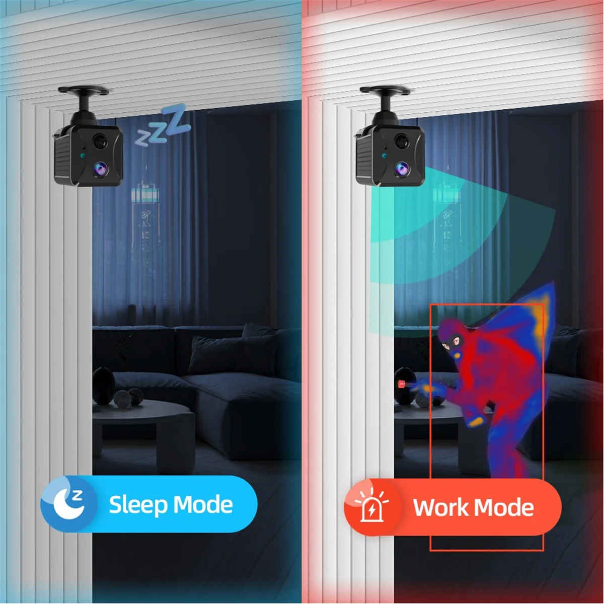 A93P Mini 4G Security Camera1080P Survalance IP Camera 3800 MAh Big Battery Low Power Voice Intercom CCTV Camera