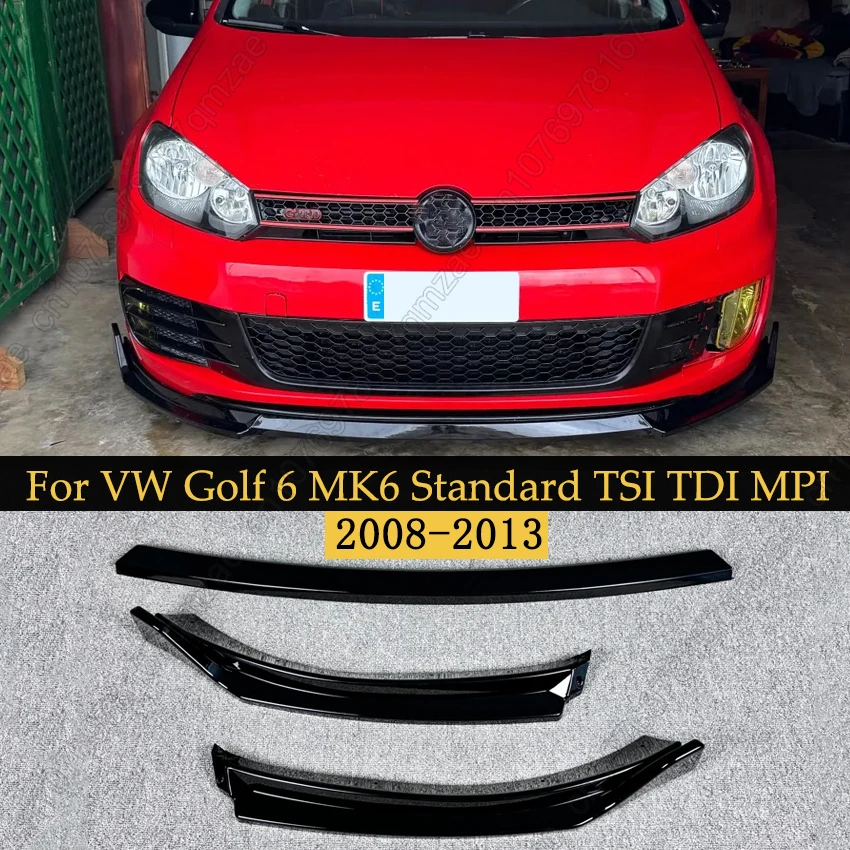 

Передний бампер, спойлер, диффузор для VW Golf 6 MK6 Standard TSI TDI MPI 2008-2013, сплиттер, автомобильная защитная крышка, комплект кузова, тюнинг