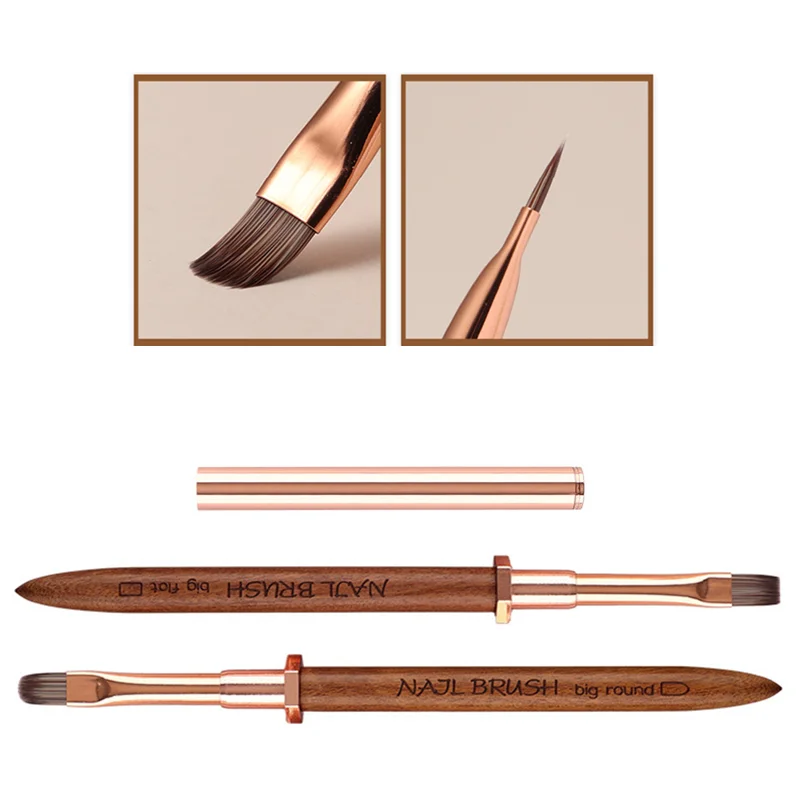 ด้ามปากกาพร้อมที่วางแปรงทำเล็บ 1/2 ชิ้น สำหรับทาเจลเพ้นท์เล็บ ต่อเล็บ ทำเล็บเจล อุปกรณ์เสริมสำหรับทำเล็บ