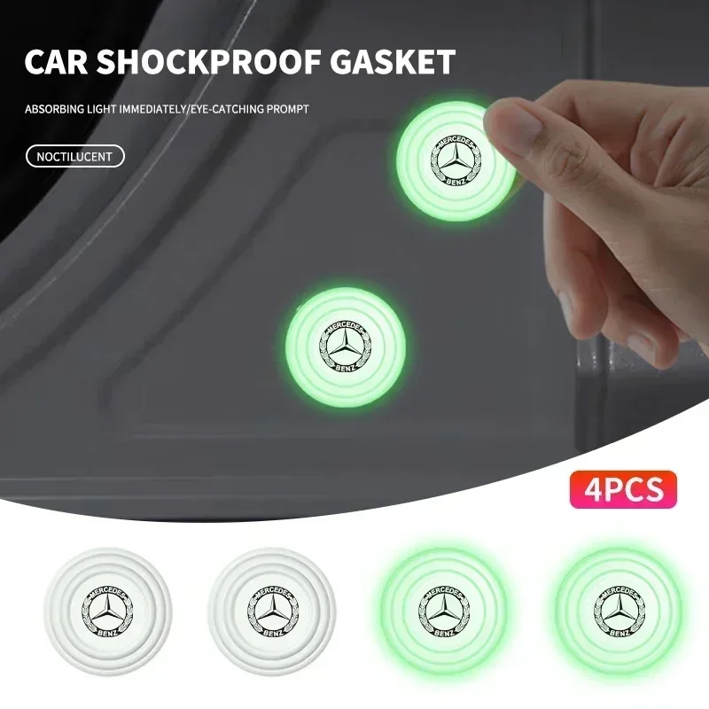 

1/2/4Pcs Luminous Shock Absorber Car Door Silicone Anti Shock Pad For Mercedes Benz Amg W204 W213 W205 W211 W212 W176 W205 W203