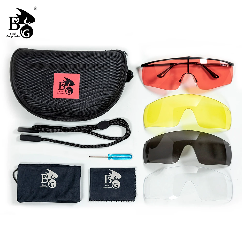 Conjunto de óculos de proteção profissionais LZ0031, com tratamento antiembaciamento e resistentes a impactos, para caça, entusiastas do mundo militar, ciclismo e corrida Conjunto de óculos de proteção profissionais LZ0031, com tratamento antiembaciamento e resistentes a impactos, para caça, entusiastas do mundo militar, ciclismo e corrida