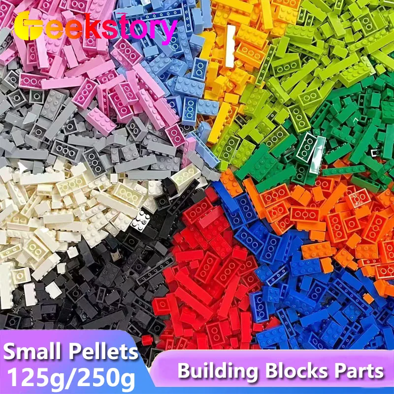 DIY Colorful Building Blocks Bulk Set 125g/250g City Multicolor Classic Bricks Assembly Creative Educational Toys For Kids Gift