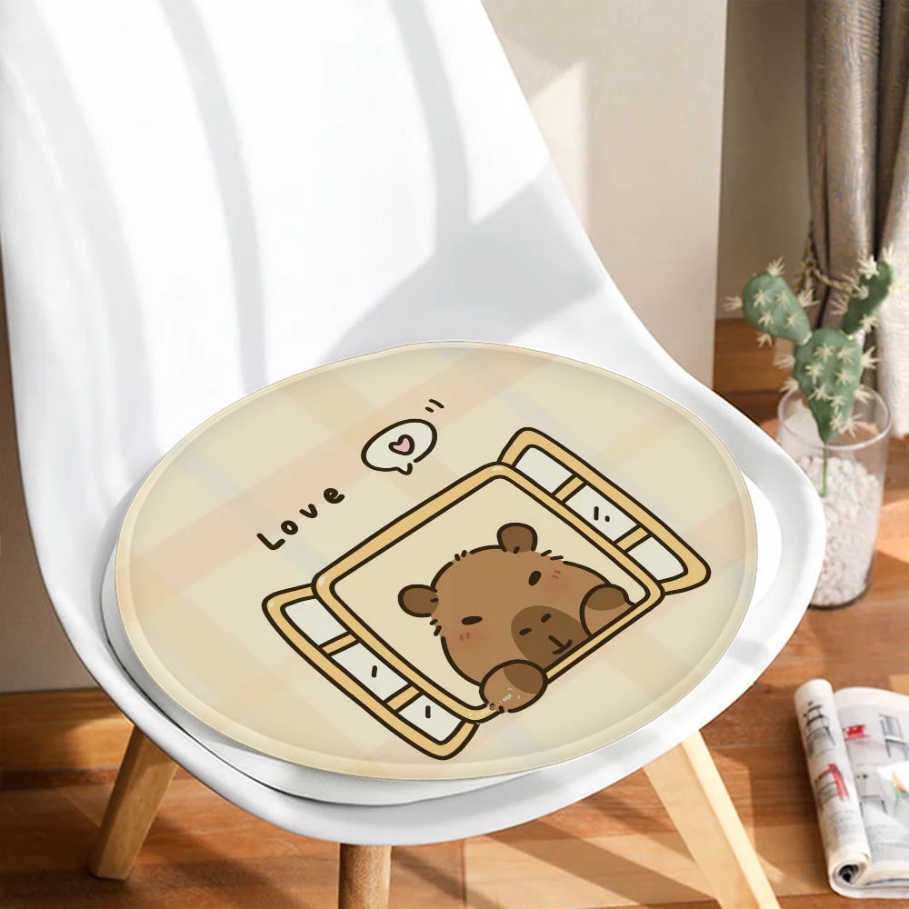 CUTE Capybara Four Seasons Chair Mat Soft Pad cuscino del sedile per sala da pranzo Patio Home Office cuscini per sedie da giardino per interni ed esterni