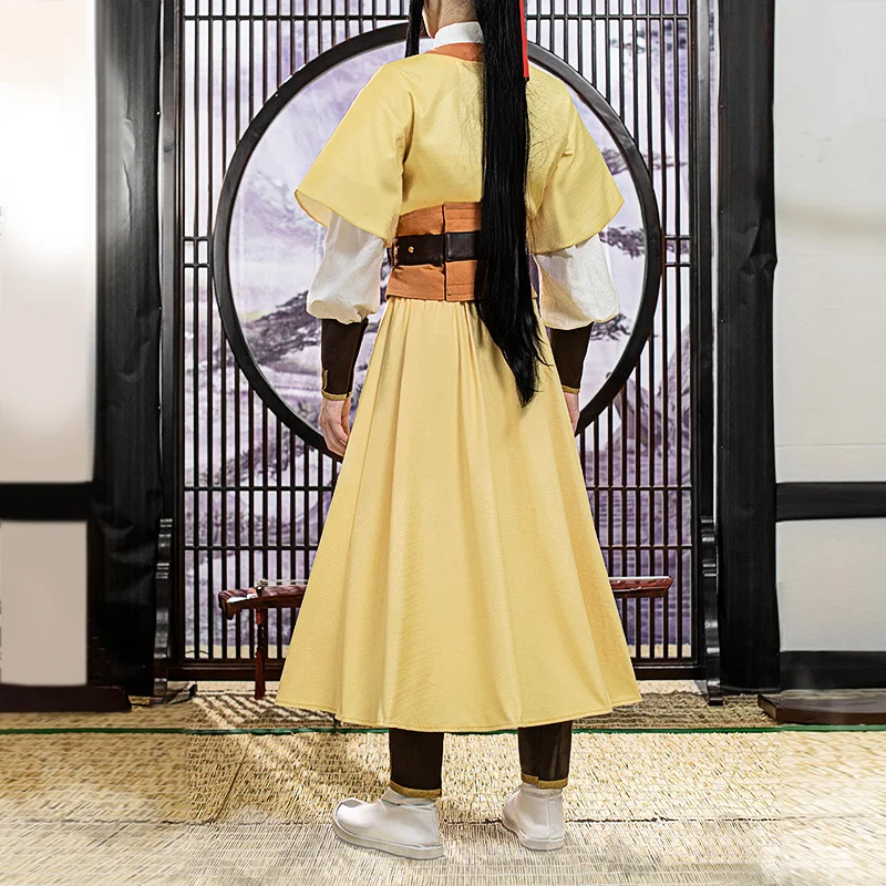 Anime MoDaoZuShi arcymistrz demonicznej uprawy MDZS przebranie na karnawał JinLing Cosplay starożytne ubrania Hanfu Unisex pełny zestaw