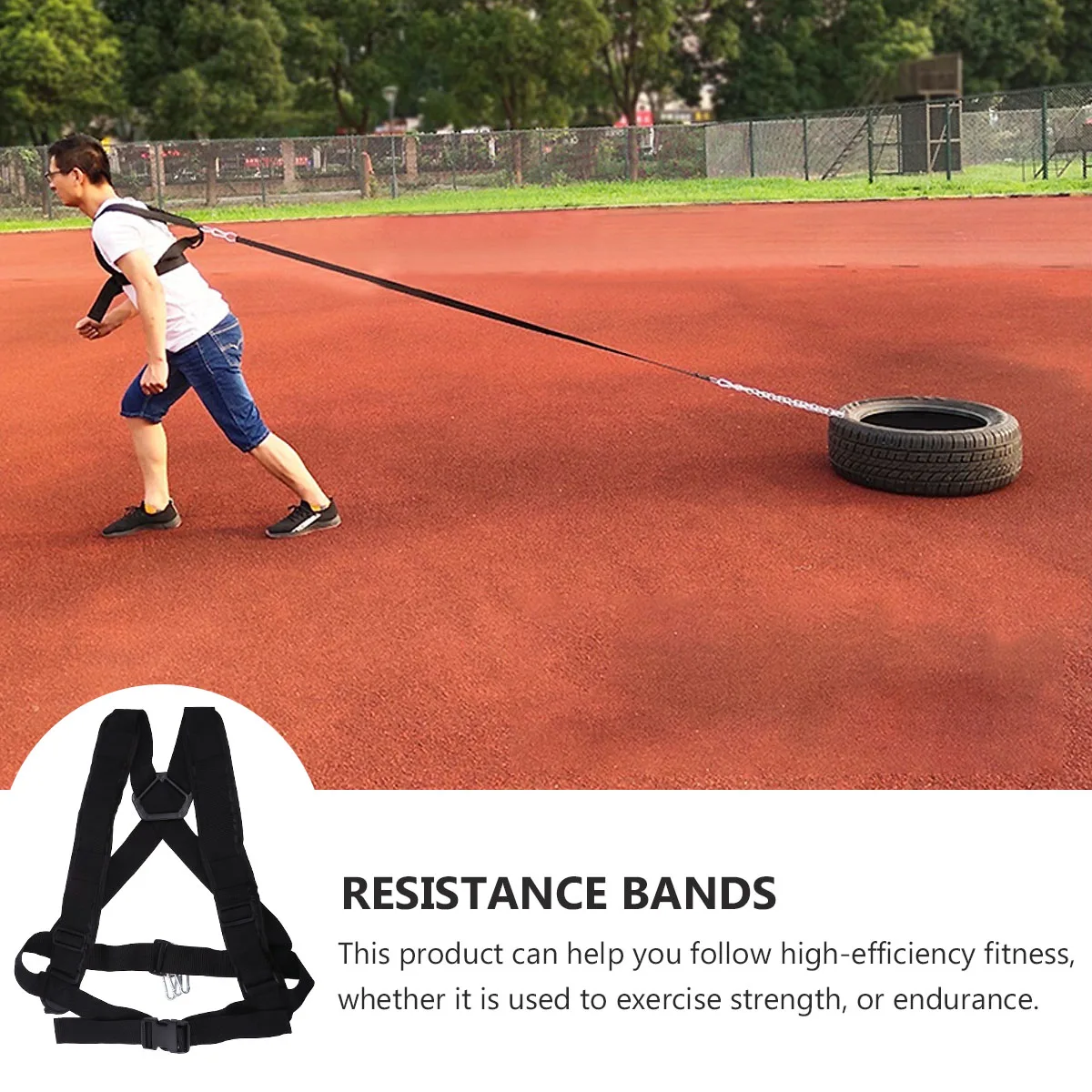 

Sled Pull Belts Multifunctional Harnesses High-Efficiency Fitness Training Safe Comfortable Durable Design Portable Outdoor