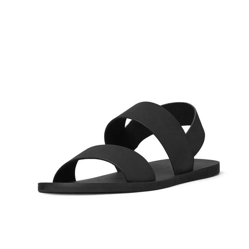 Ultra Light Trendy Young Man Black Straps Driving Simple Sandals Leisure Men\'s Outdoor Casual Beach Shoes Holiday Must Have