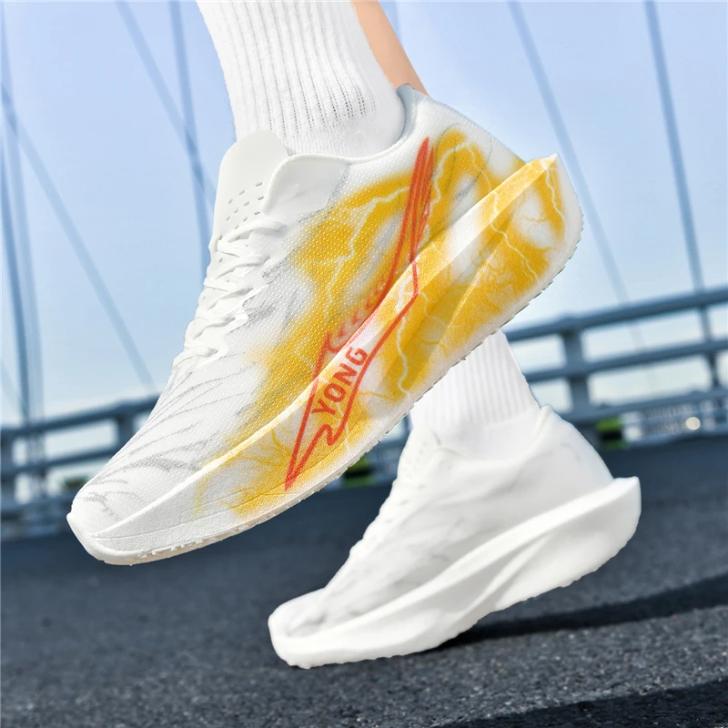 أحذية ركض احترافية جديدة ذات لوحة كربون كاملة الطول بنعل ناعم أحذية تدريب على طراز المدرسة للرجال #5