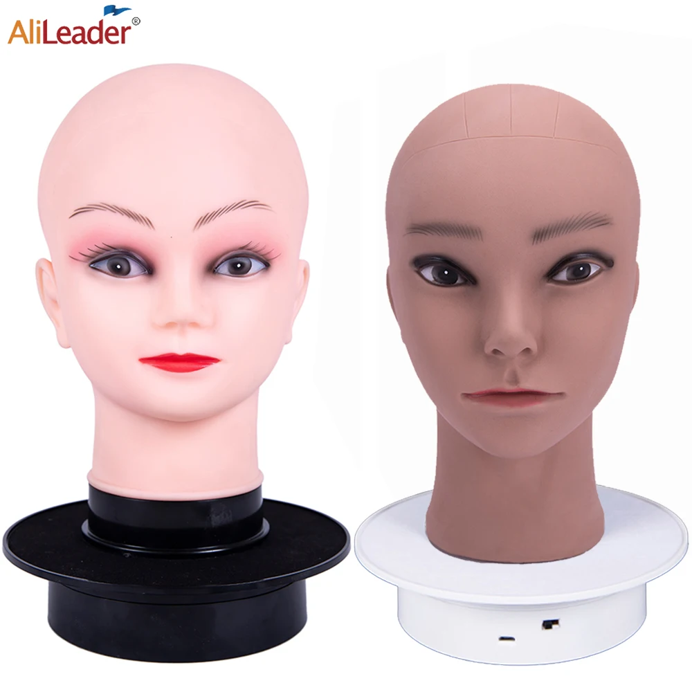 

Soft Wig Mannequin Head with Stand for Wig Making Realistic Model Female Head and Man Head to Put Wig Alileader Wig Making Tools