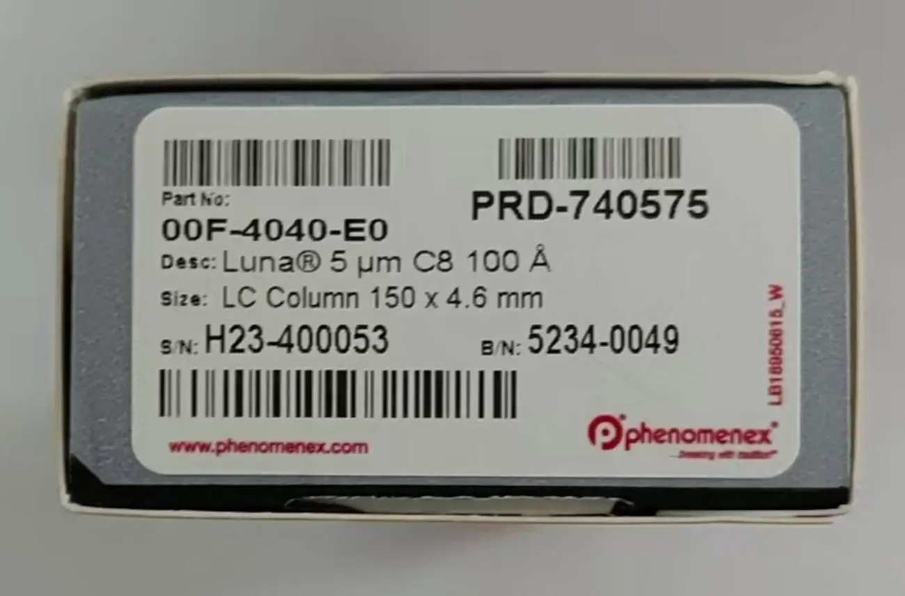 AFINE Phenomenex 00F-4040-E0 Chromatographic Columns LC Luna 5u C8 150 x 4.6mm