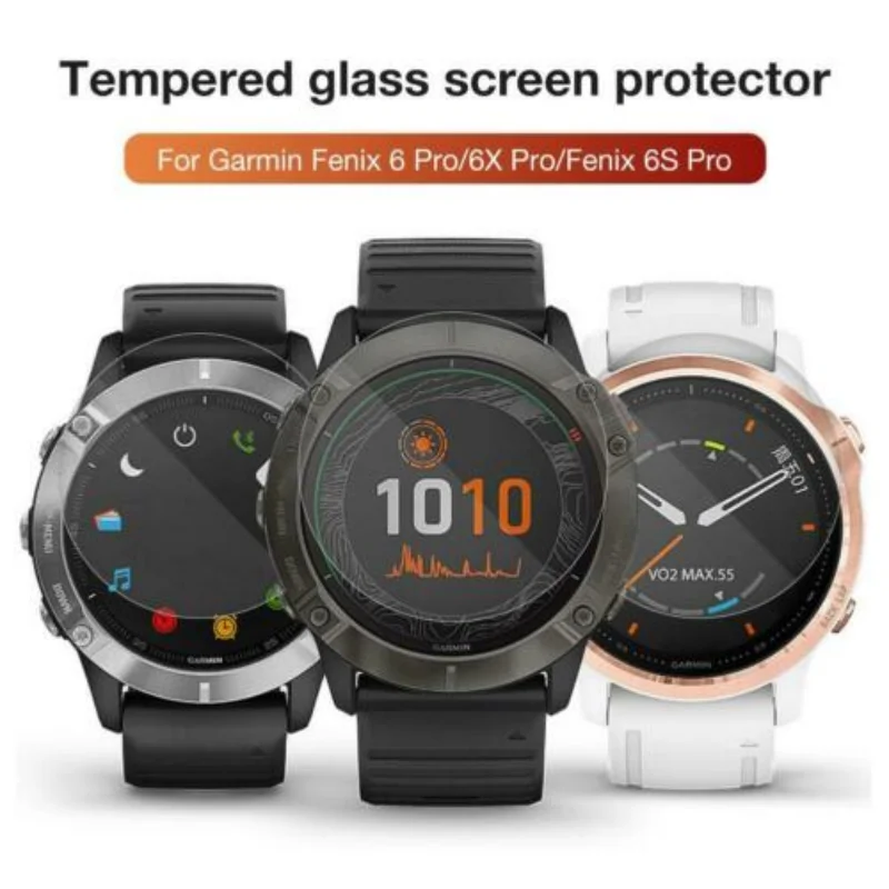 5-1Pack Tempered Glass for Garmin Fenix 6 6S 6X Pro Sapphire HD Screen Protectors Film for Fenix 6 6S 6X Smartwatch Accessories