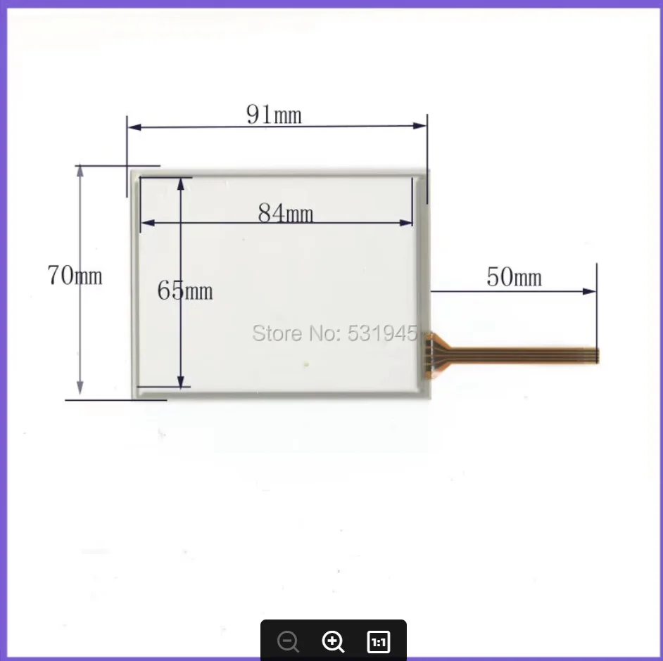 ZhiYuSun New 91mm*70mm original handwritten3.8inch  touch screen panel free shipping 91*70  on Digital  resistance compatible