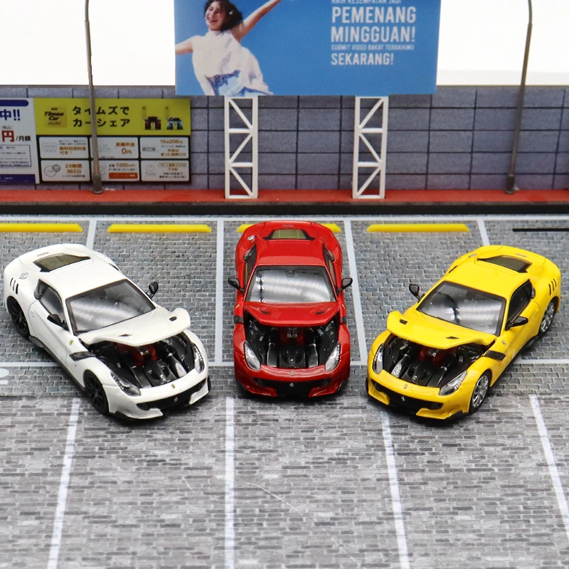 

Little Toy SH 1:64 F12 TDF supercar die-casting simulation alloy car model, boys' toy, adult collectible ornament.