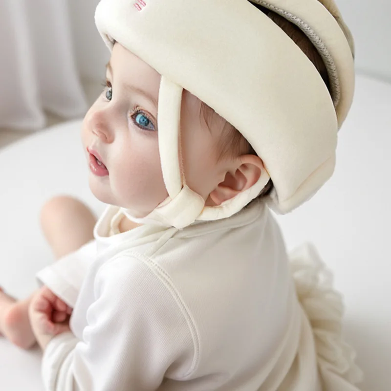 Sombrero de bebé para aprender a caminar, protección para la cabeza, transpirable, casco de seguridad para niños, gorra anticaída ajustable de 0 a 3