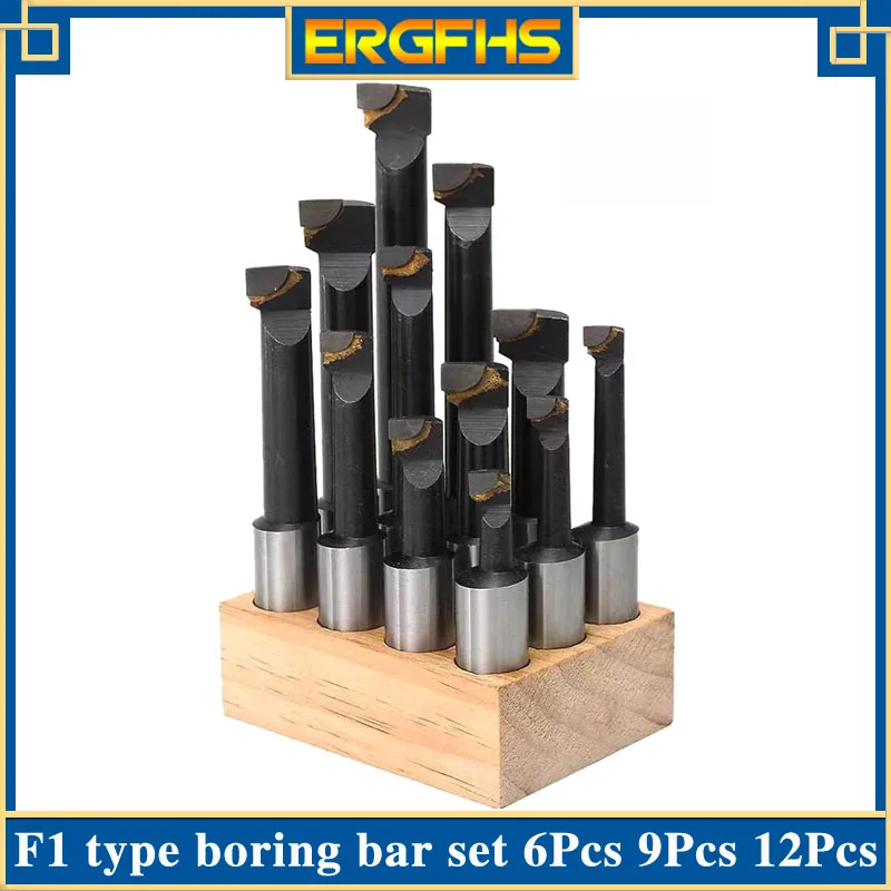 

F1Boring Hole Boring Bar Set Tungsten Carbide Bar Boring Head 12mm MT SK R8 BT40 NT Boring Bar Set Boring Device F1 Boring Tool