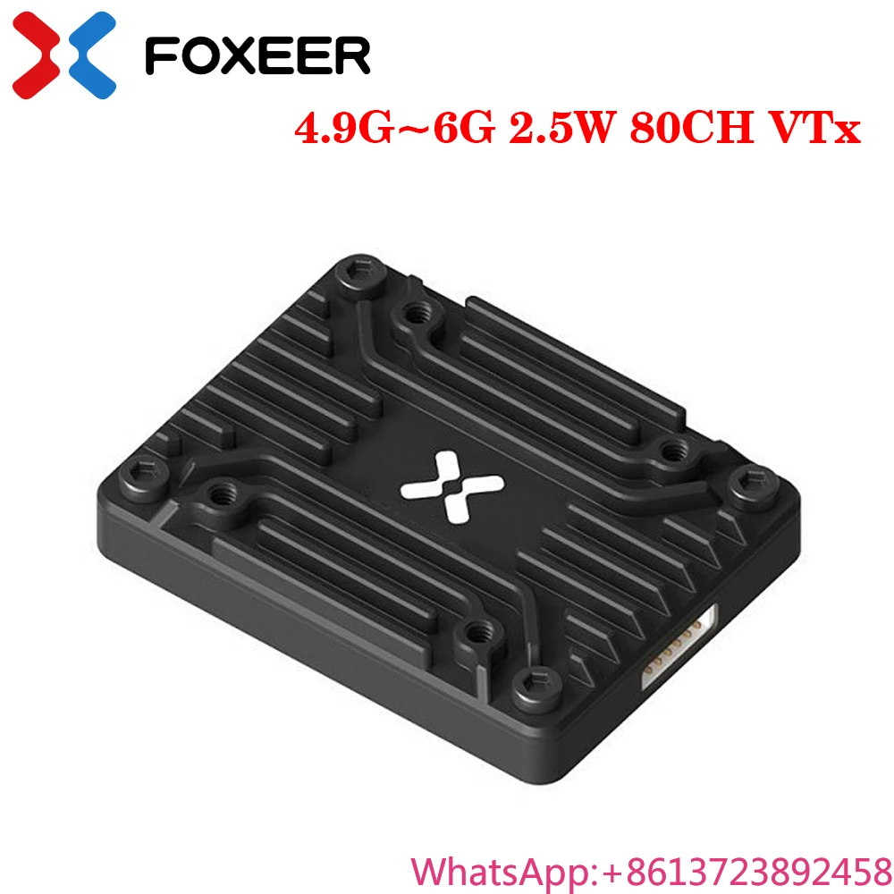 

FOXEER 4.9G-6G Reaper Extreme V2 2.5W 80CH VTX 25mW/200mW/500mW/1.5W/2.5W Adjustable 2-8S 20X20mm for RC FPV Long Range Drone