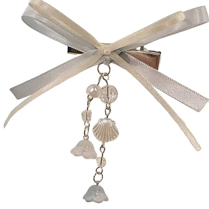 652f Ribbon Ribbon Hair Bows Lindo horquillas para niñas Clips Barrettes Clip