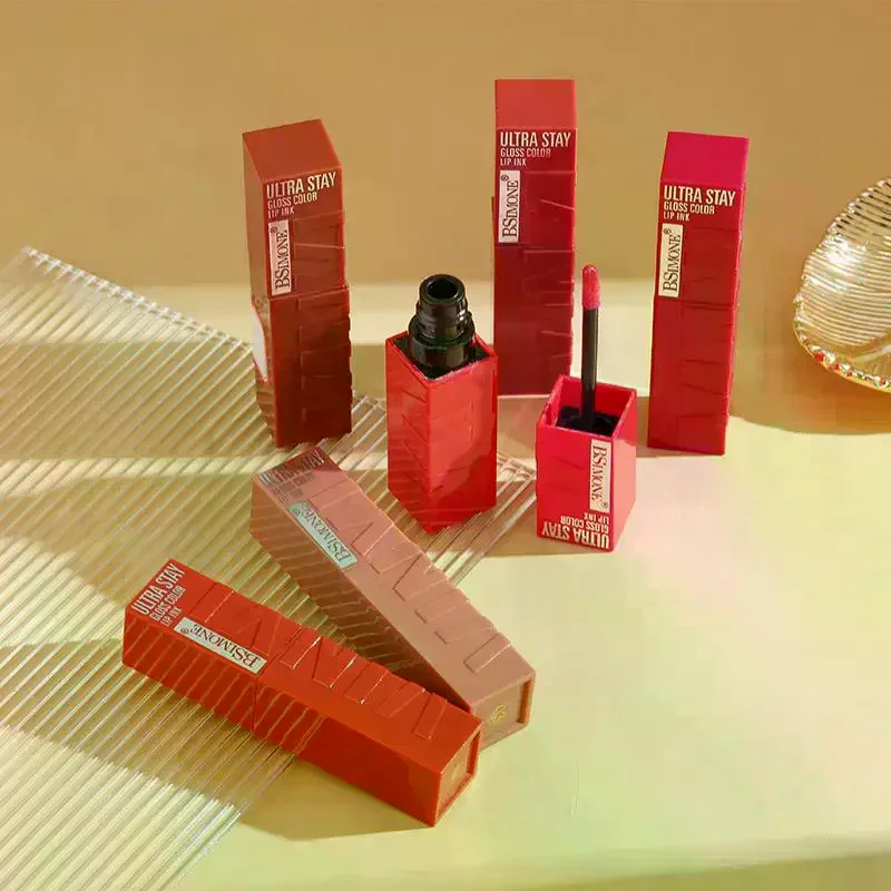 4.2ml Matte Ink Liquid Lipstick Long Lasting Velvet Nude Lip Gloss Non-stick Cup Waterproof Lips Tint Waterproof Make Up