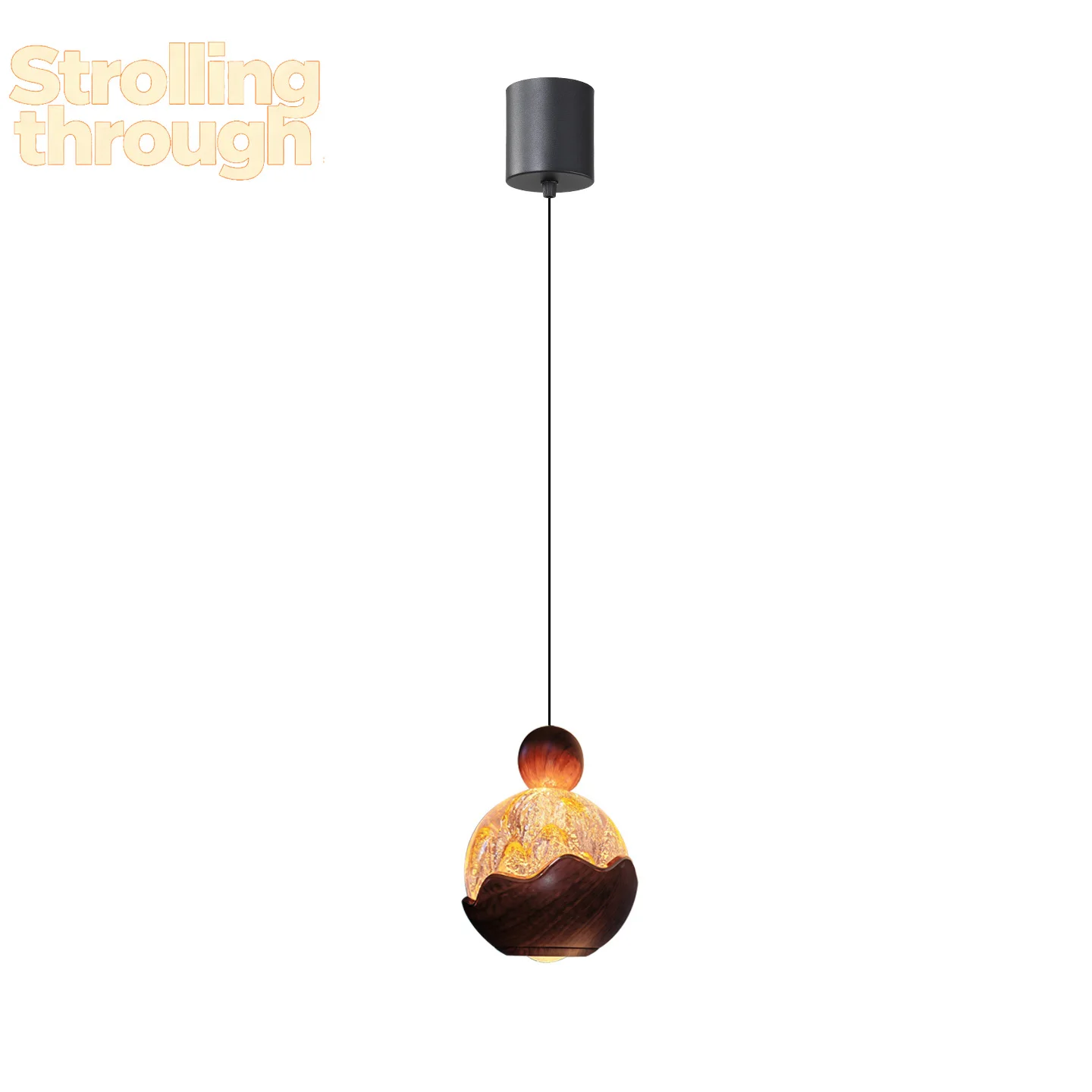 

New Internet celebrity premium atmosphere bedside chandelier bedroom living room entrance bar lift remote control switch