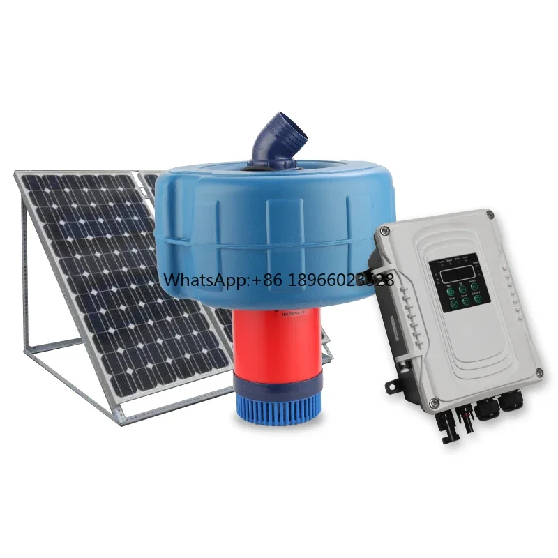 dc solar fish aquaculture pond water aerator farm solar system for increasing oxygen small solar aerators