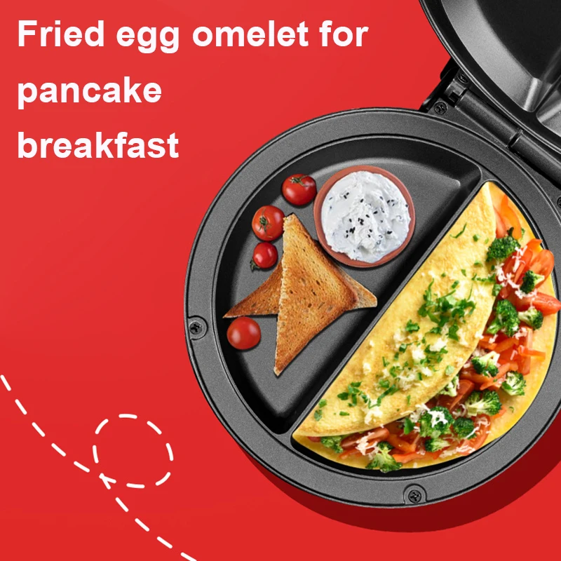 Electric Pancake Fried Omelet Baking Pan Mini Donut Maker 7 Doughnuts Bread Toaster Breakfast Dessert Waffle Machine EU US Plug