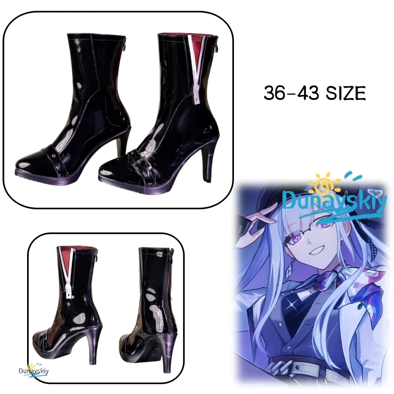 

Honkai Star Rail Nihilux Planarcadia Cosplay Boots PU Shoes Women Game Halloween Outfit Props
