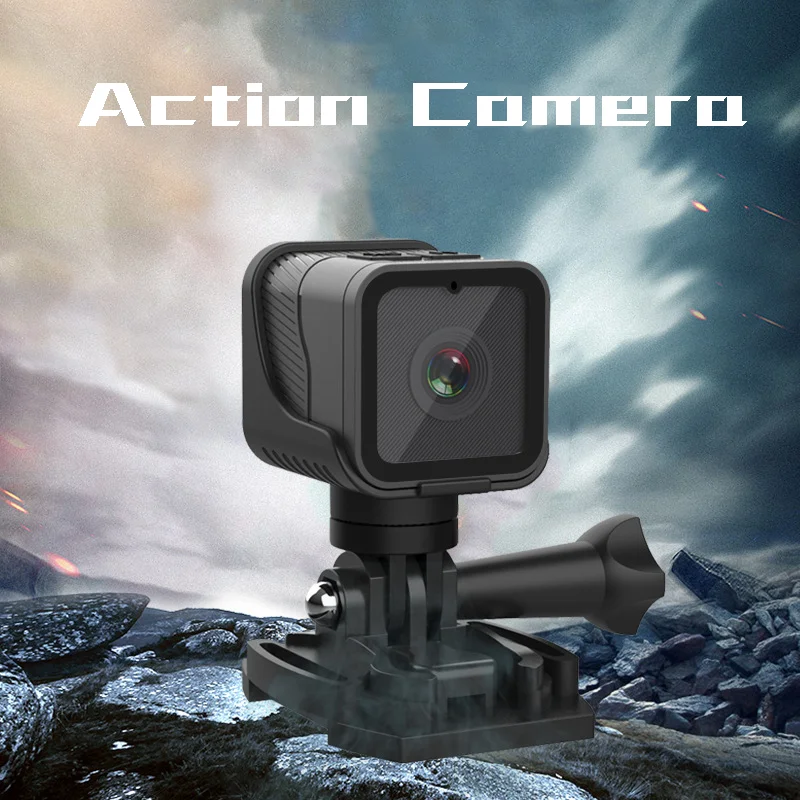 

1080P WiFi Sports Camera 25FPS IP68 Waterproof with 256GB Loop Recording 3H Battery Bicycle Mount 150° Wide Angle Action Camer