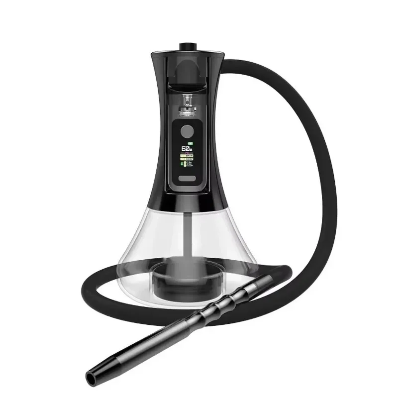 EHUKA Electric Hookah Set Portable Multifunctional Shisha Stainless Acrylic Hookah High Quality Shisha with LED Display