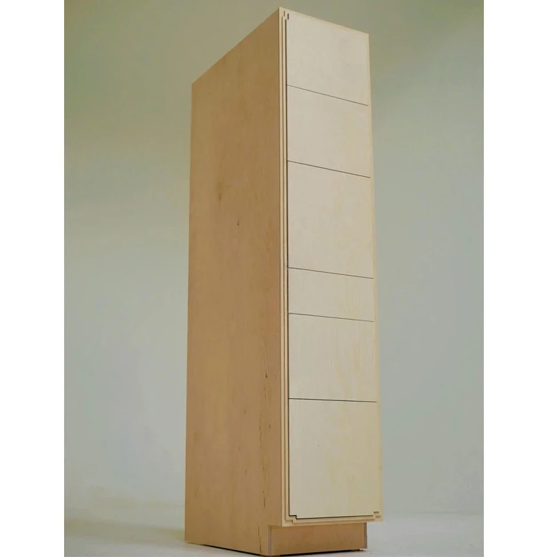 

Simple modern birch ocean board bucket cabinet, log locker, porch storage cabinet