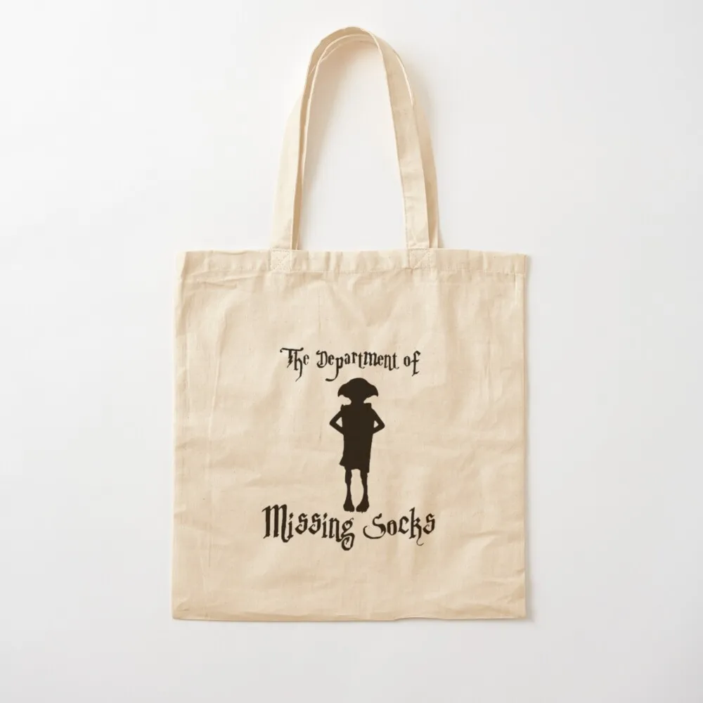 Department of Missing Elf Silhouette Tote Bag shopper bag women canvas Shopping bags women bag shopping logo