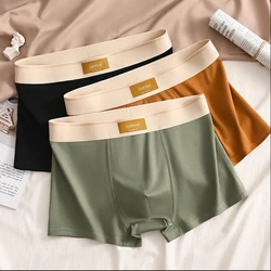 I K.REA 3pcs Men Underwear Cotton Hombre BoxerShorts Panties Man Breathable Underpants Sports Comfort Male Large Size L-4XL