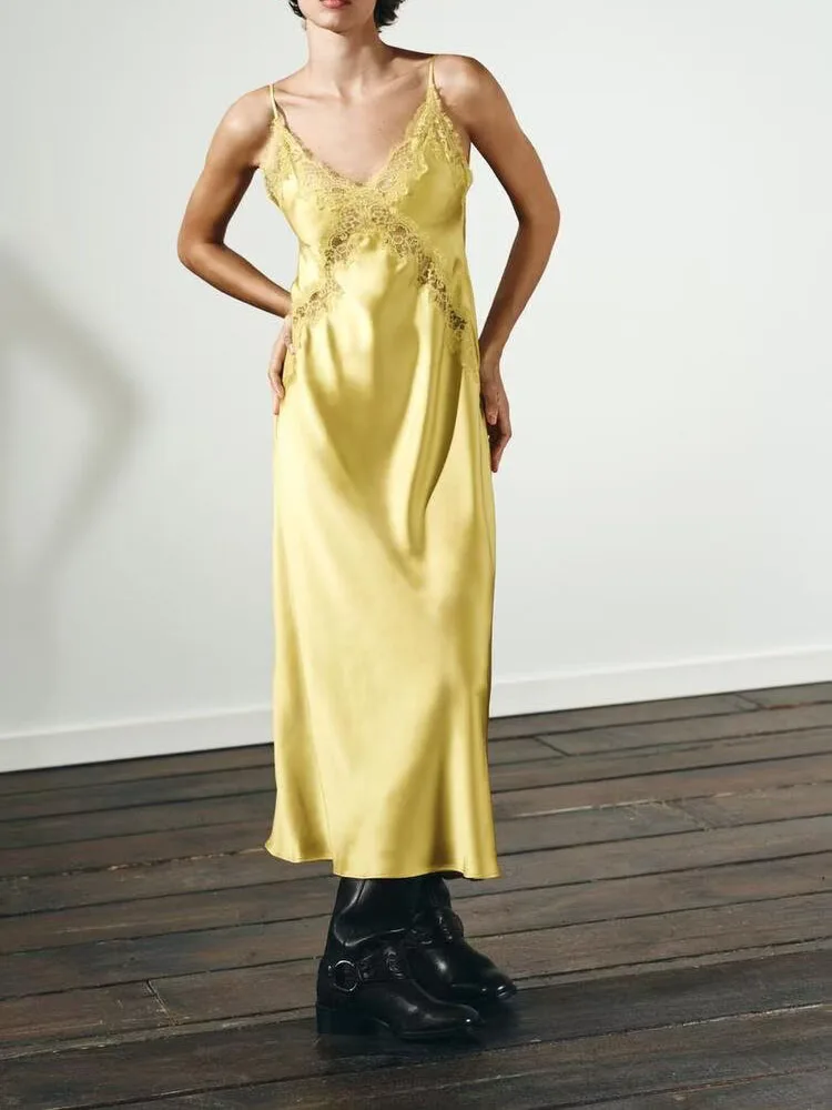 

Модная шелковая атласная миди Dr Ele Quali, Новое поступление, женская одежда, весенне-осенний сезон, длинная юбка с высокой талией