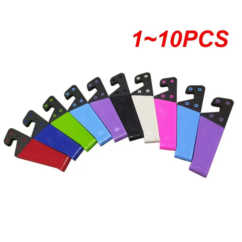 1~10PCS V-Shaped Universal Foldable Mobile Cell Phone Stand Holder For Smartphone Tablet Adjustable Support Phone Storage Holder