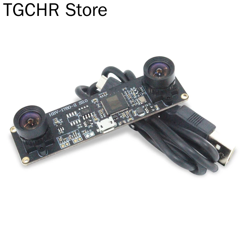 USB Drive Free Camera Module Binocular Ranging Synchronous 1 Megapixel Module Ov9732 HD Depth Detection