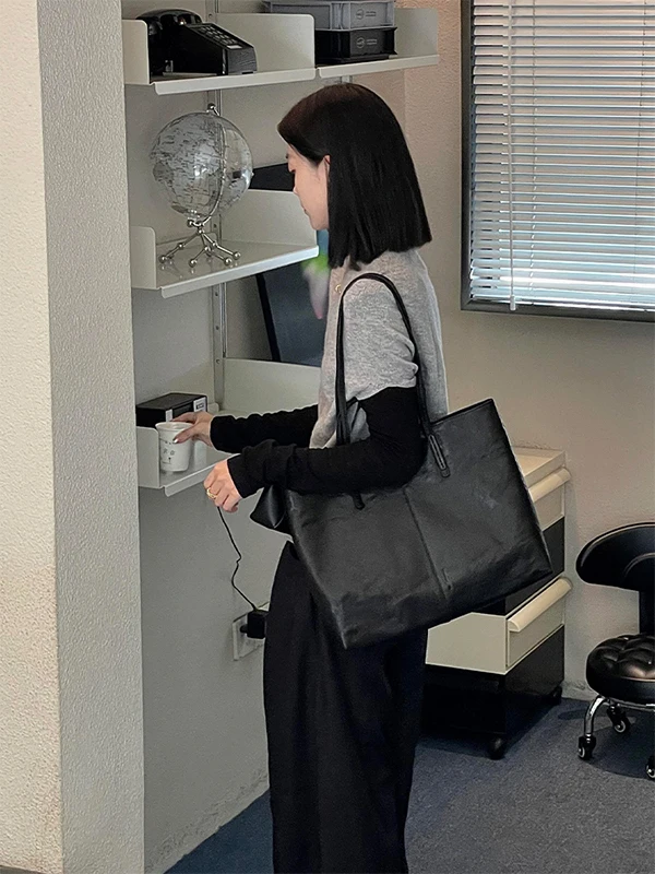 سترة نسائية كورية أنيقة وفريدة من نوعها، محبوكة عالية الجودة، للخريف والشتاء، ناعمة ومريحة، صدرية عصرية بياقة عالية