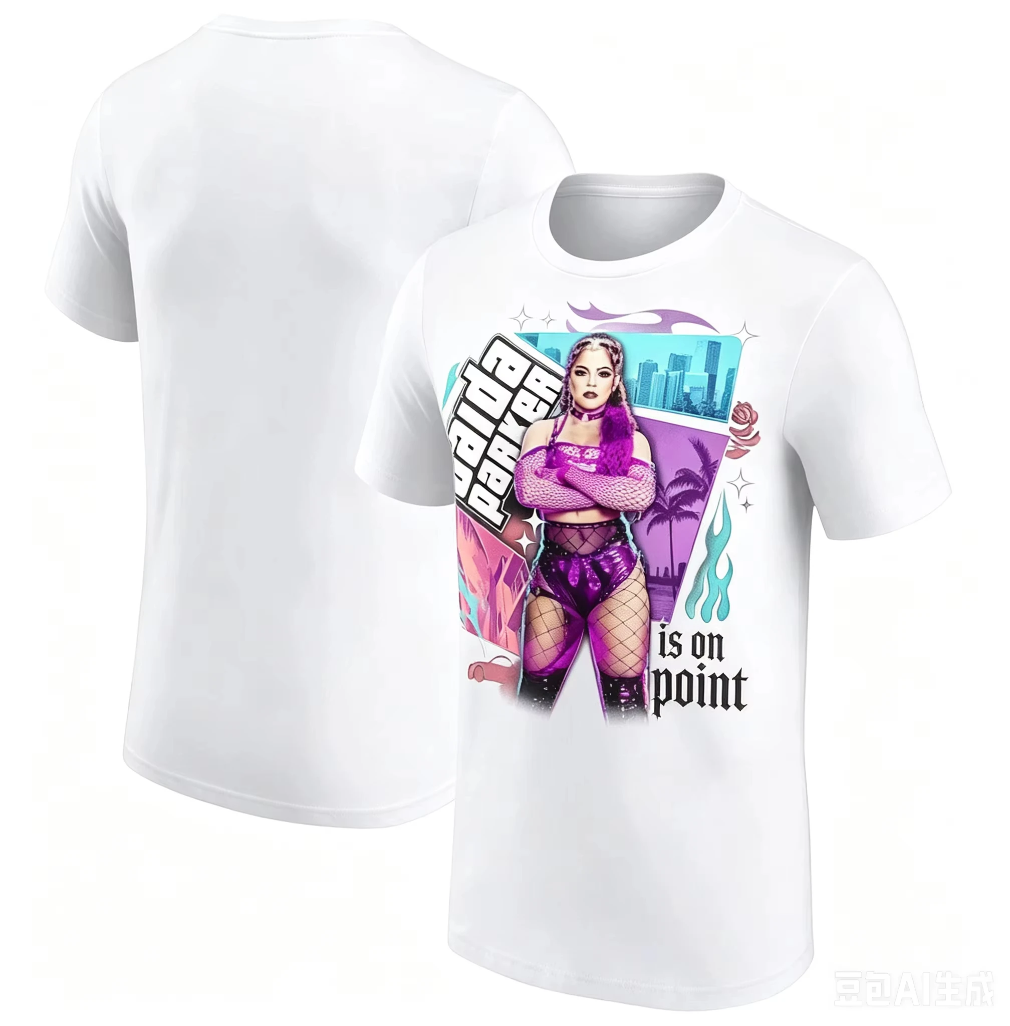 Jaida Parker Black T-Shirt Wrestling Super Star T-shirt Wrestling Fan Shirt 2026 Summer Men Women Cotton T-shirt Street Wear Y2K