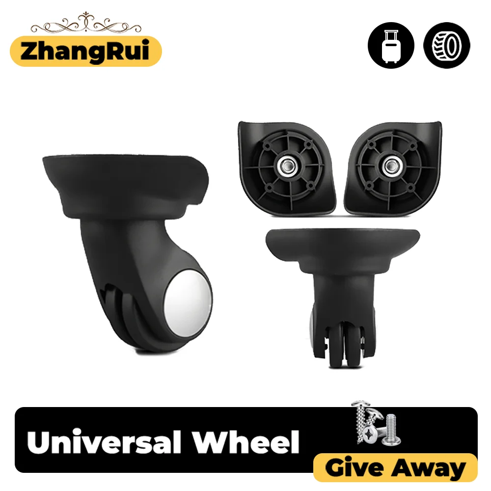 360 Smooth Rotating Luggage Repair Wheels Silent Rolling Shock Absorbing Wearproof Suitcase Swivel Casters Secure Fastening