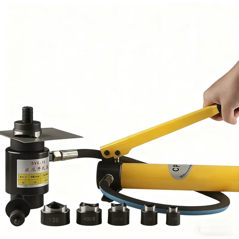 Manual Hydraulic Punching Tool, Used for Stamping and Cutting Metal Plates, with A Diameter of 16mm-114mm, Customizable