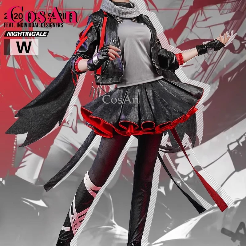 

CosAn Anime Game Arknights W Cosplay Costumes Fashion Gorgeous Combat Uniform Women Halloween Party Role Play Clothing S-L New