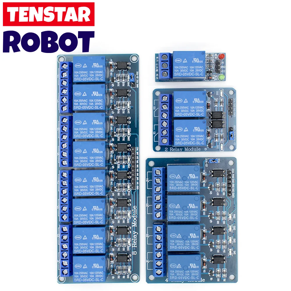 5v 1 2 4 8 Channel Relay Module With Optocoupler.Output X Way for Arduino 1CH 2CH 4CH 8CH