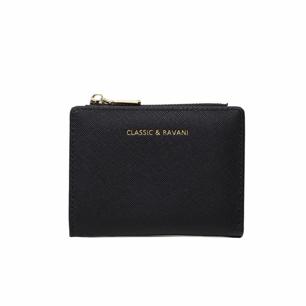 Ins Fashion PU Leather PU Coin Purse Card Pocket Coin Pouch Card Holders Clutch Short Zipper Short Wallet Women