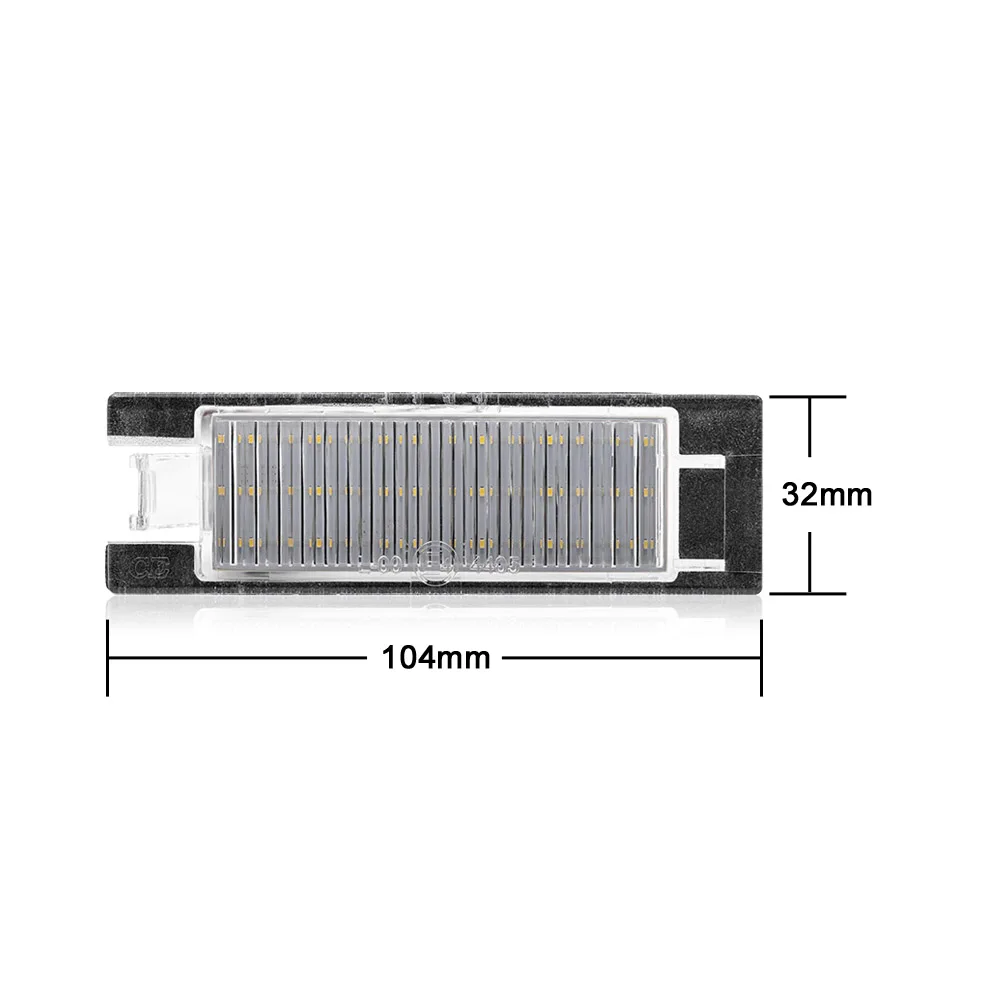 Luz LED de matrícula Canbus para Jeep Renegade 2015-2021, lámpara blanca de número de estilo de coche, 12V, OEM:, 2 uds. 68247166 AA